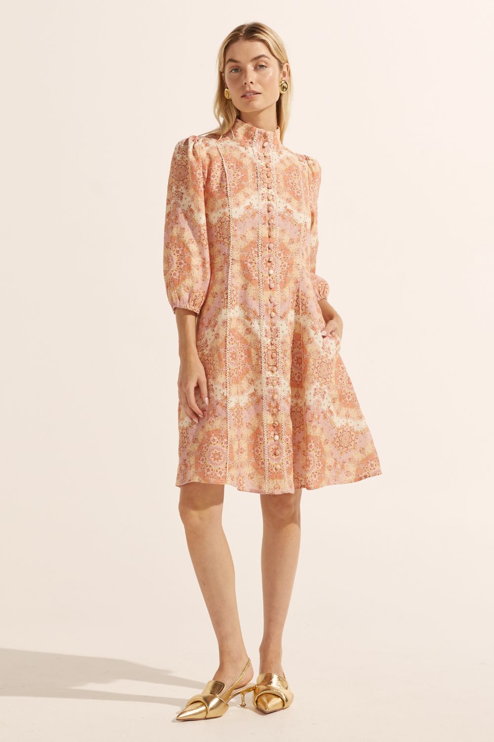 jargon dress - sunset mosaic