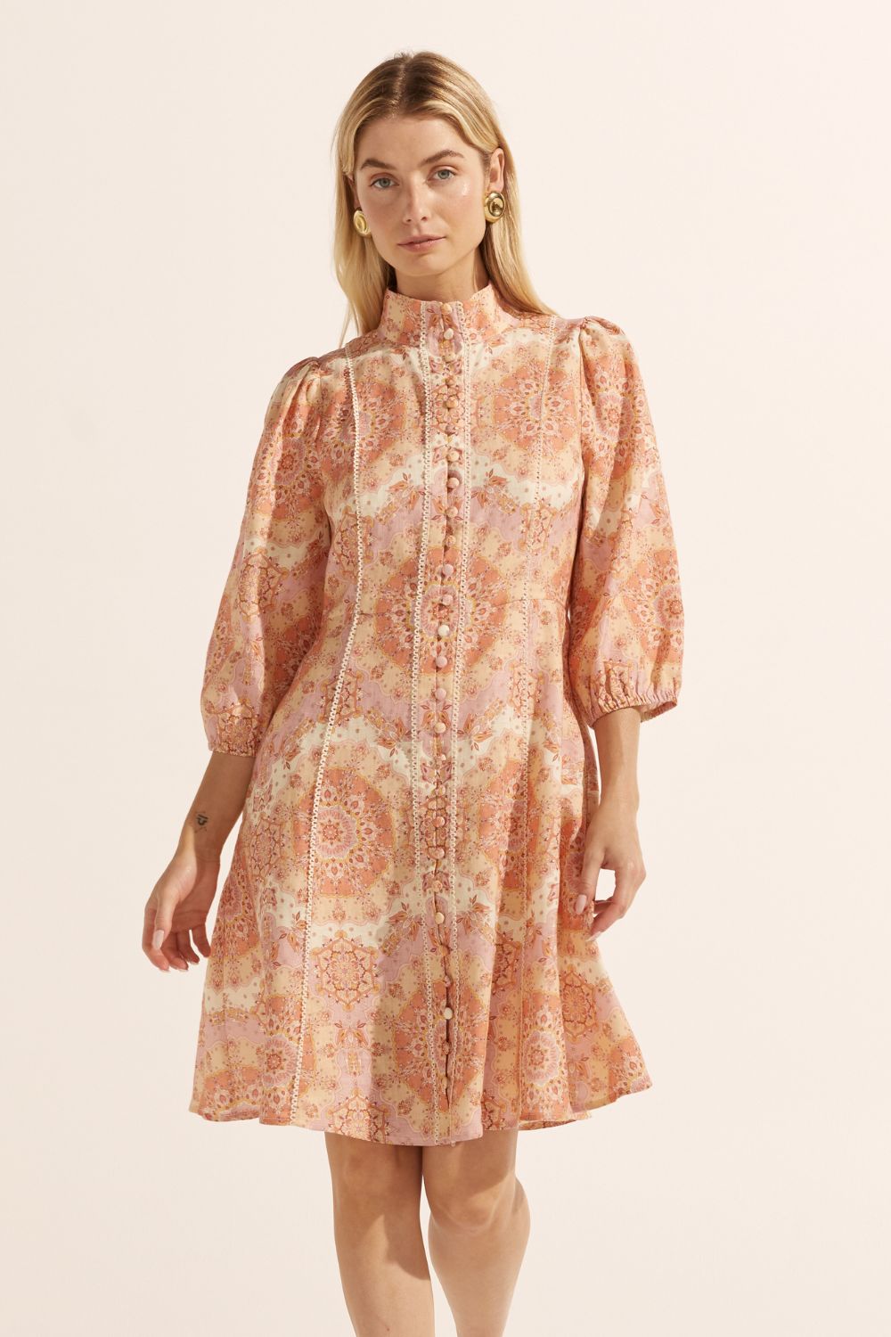jargon dress - sunset mosaic