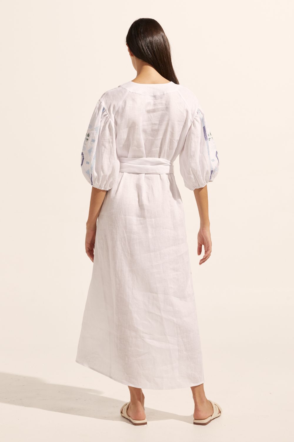 Limbo Dress - Azure embroid