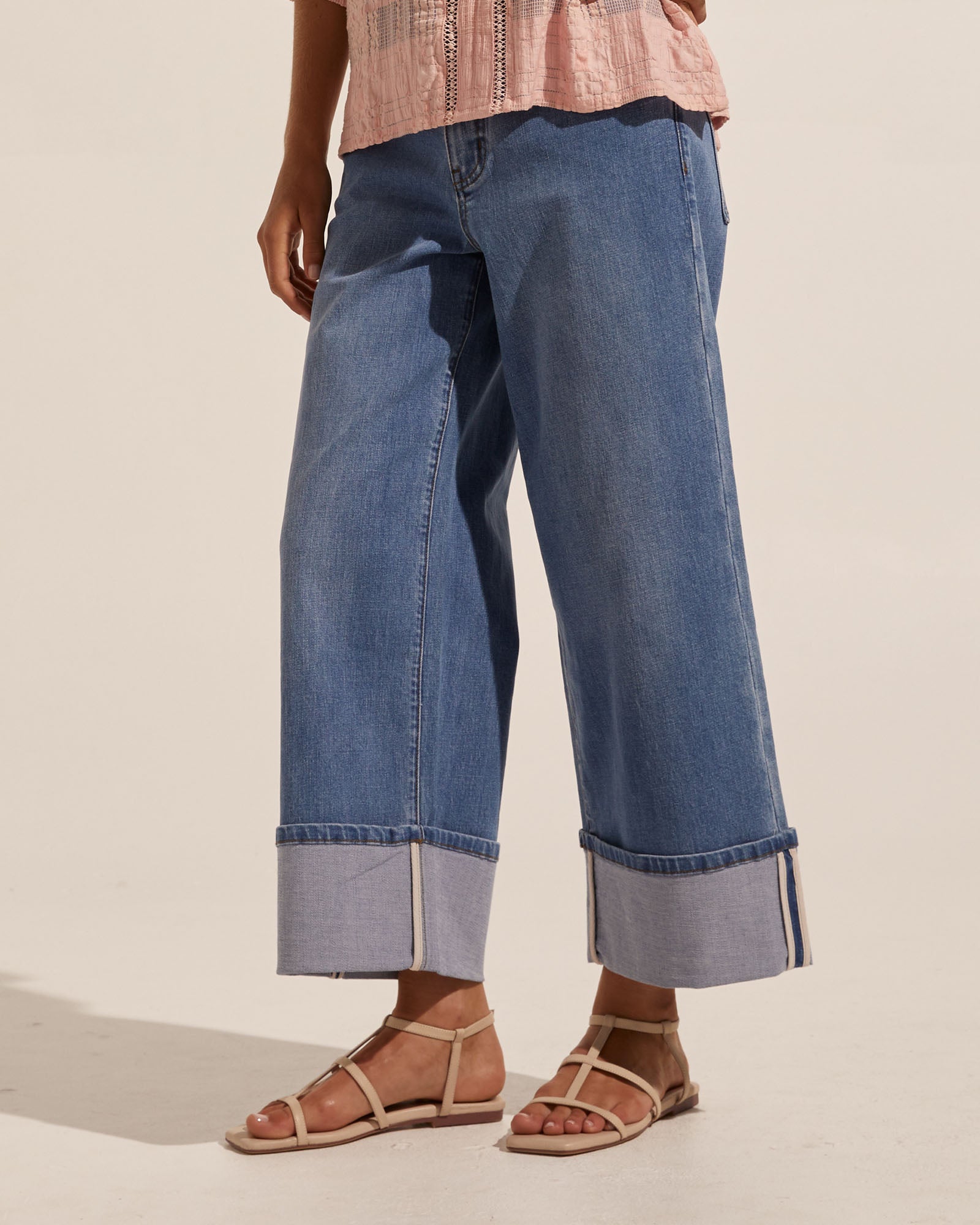 limit jean - mid denim