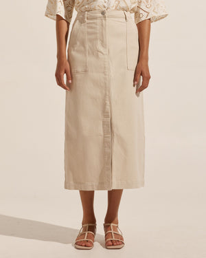 loft skirt - stone