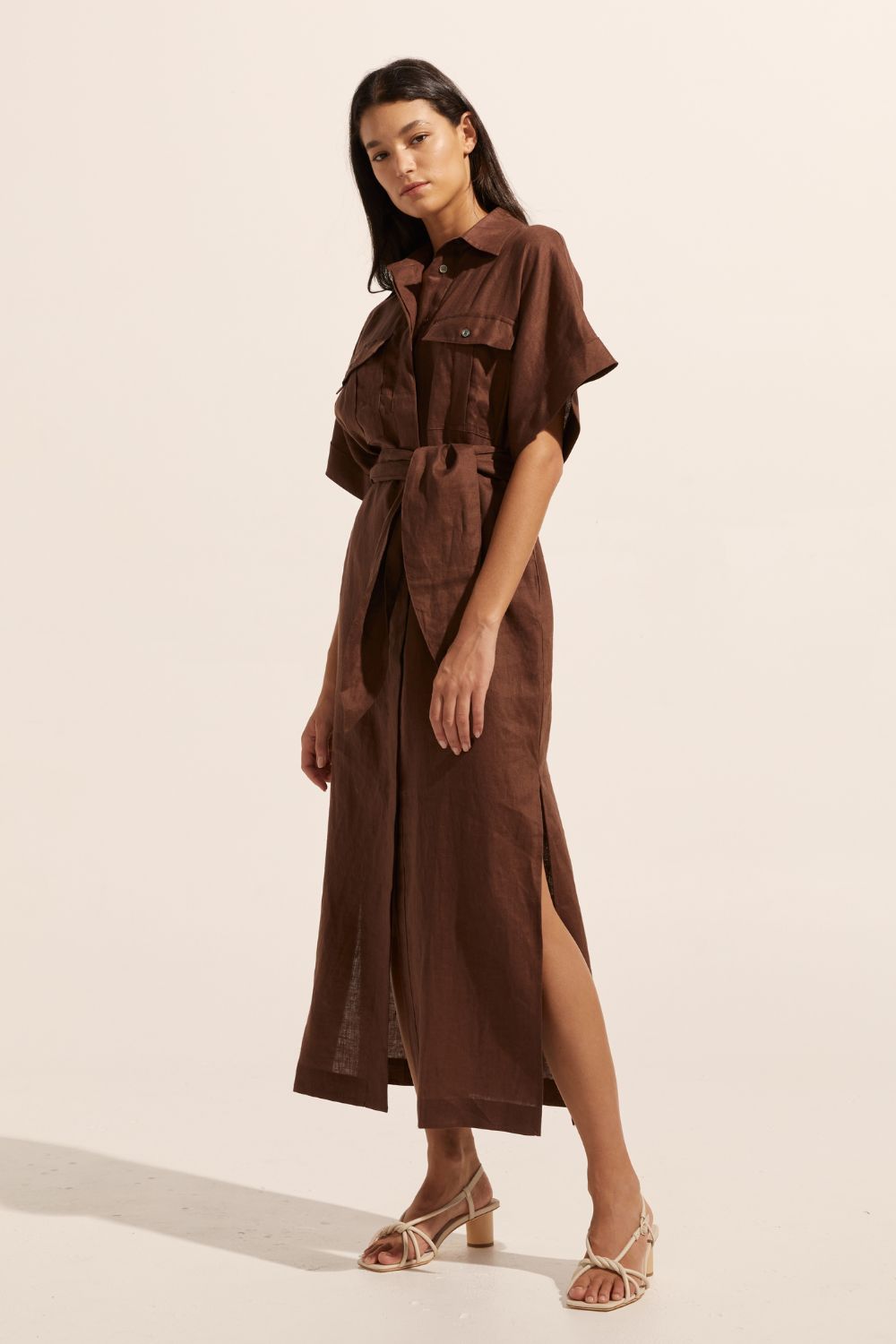 Moat Dress - Carob