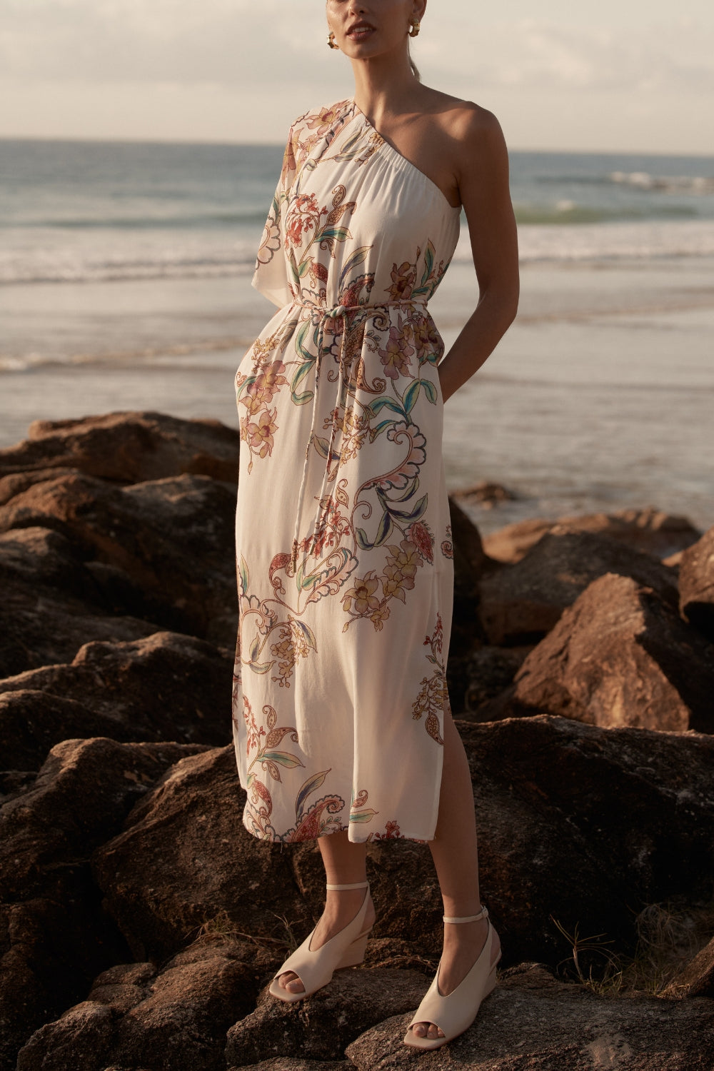 Muse One-Shoulder Dress - Verona Paisley|  zoe kratzmann| considered design