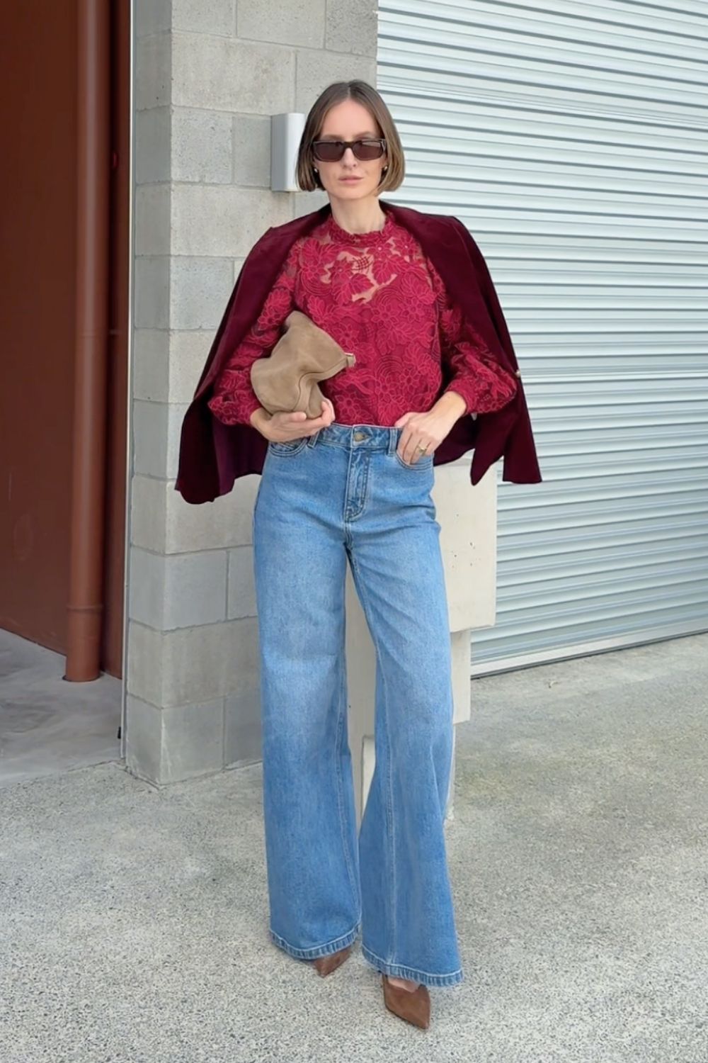 glint top - raspberry|  zoe kratzmann| considered design