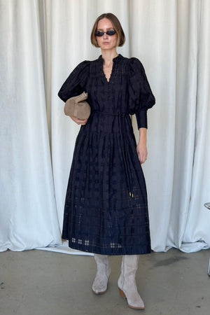 Vesper dress - black check|  zoe kratzmann| considered design