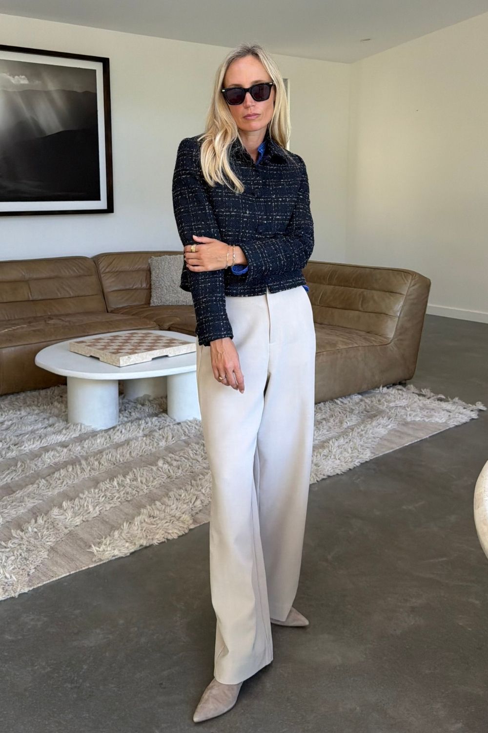 plume jacket - midnight check|  zoe kratzmann| considered design
