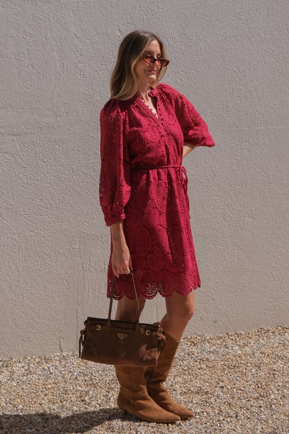 Wisp dress - RASPBERRY