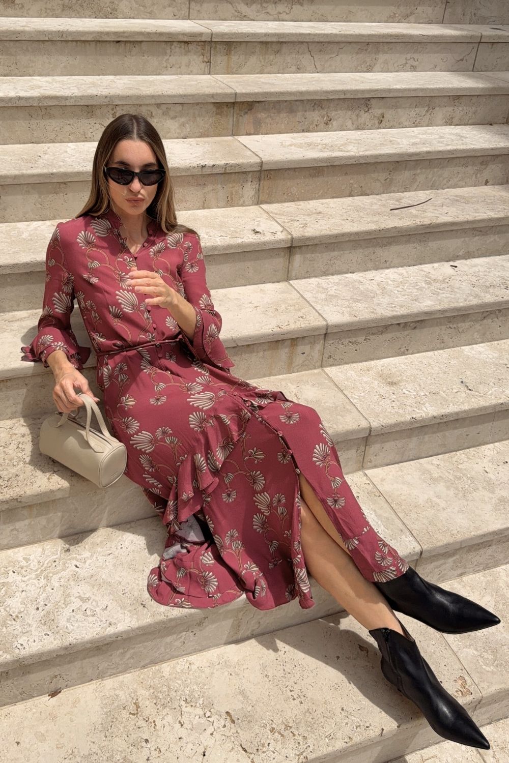 Nomad dress - berry nouveau|  zoe kratzmann| considered design