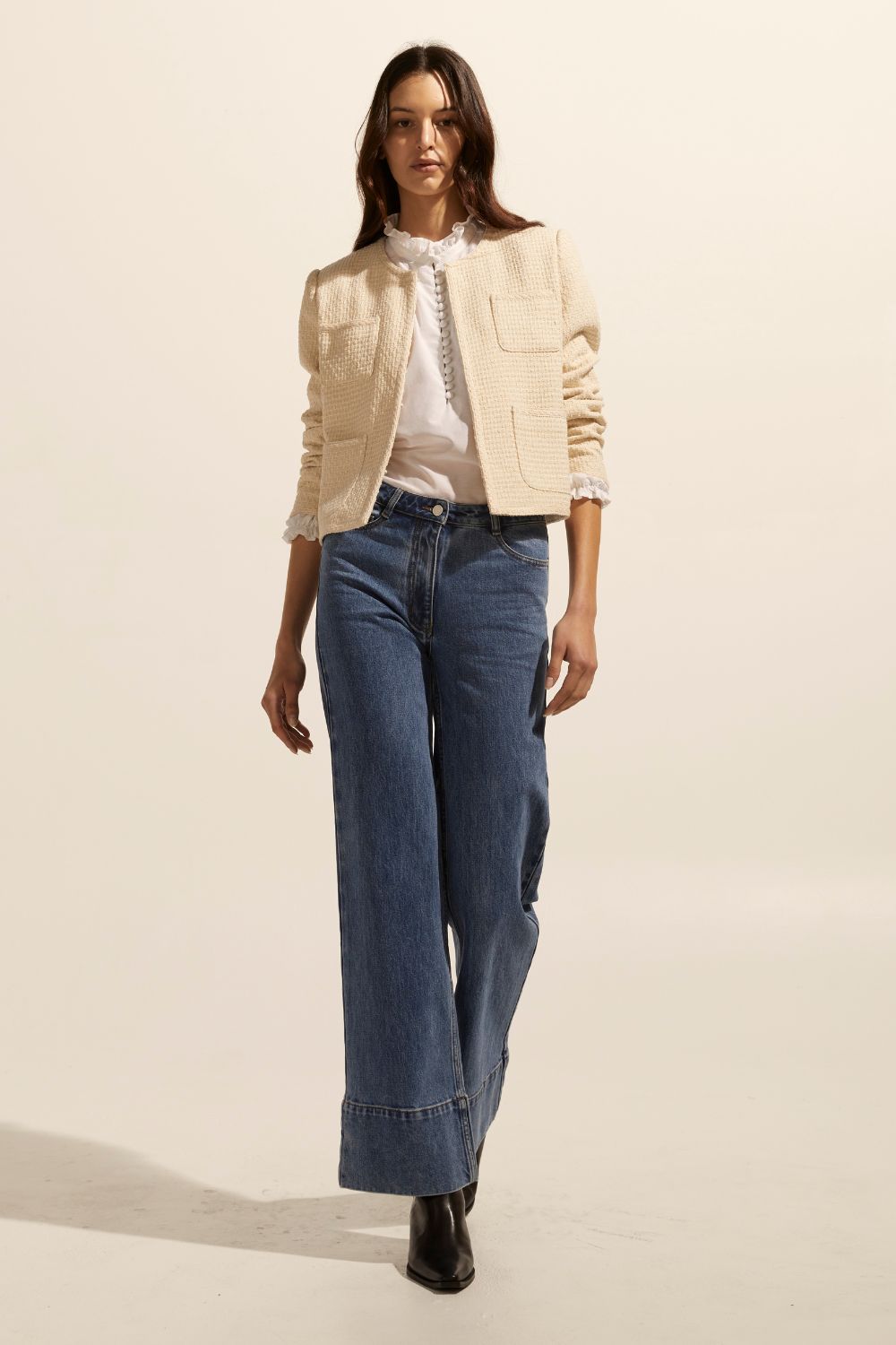 Patron jacket - Ecru boucle