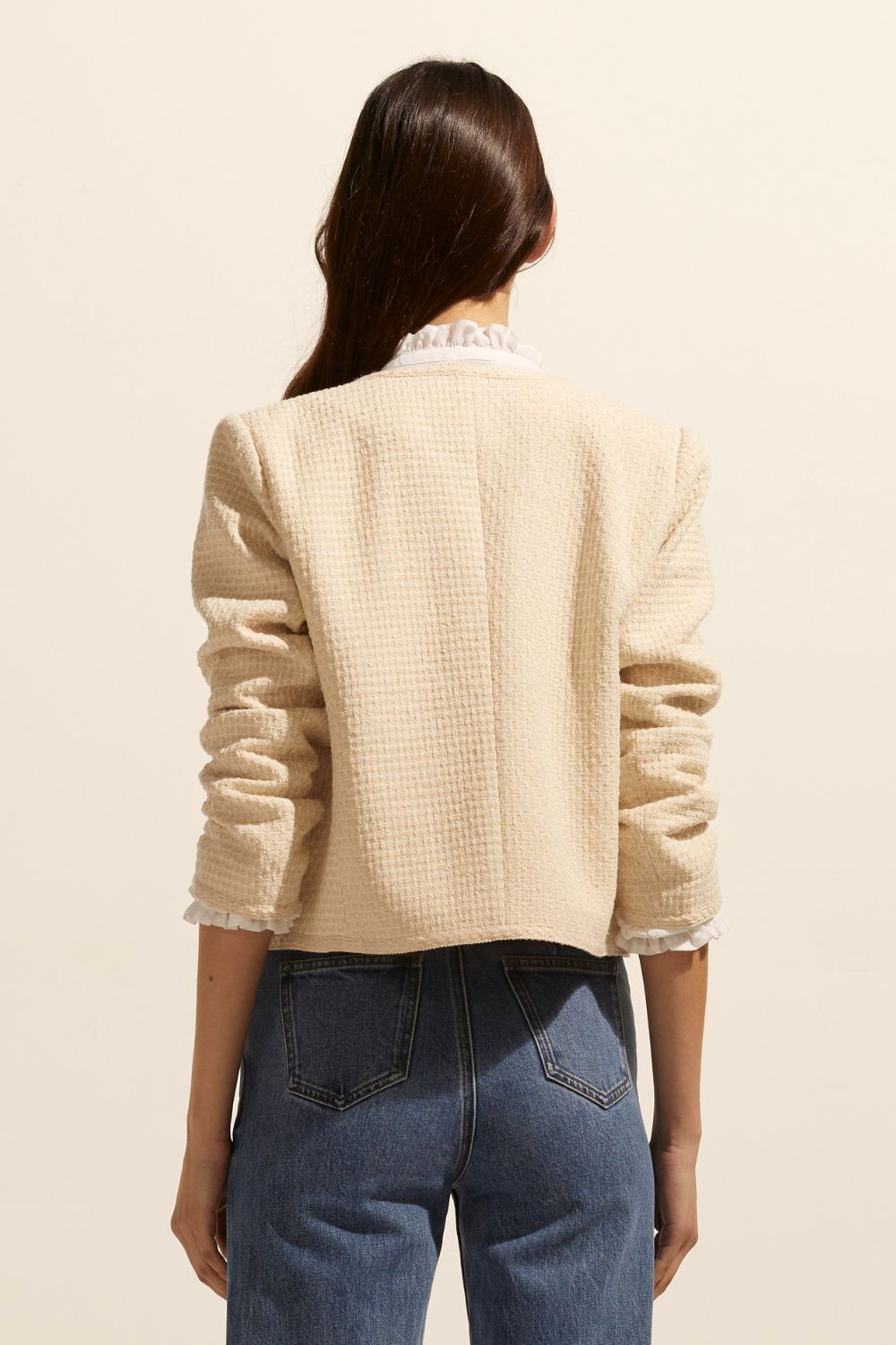 Patron jacket - Ecru boucle