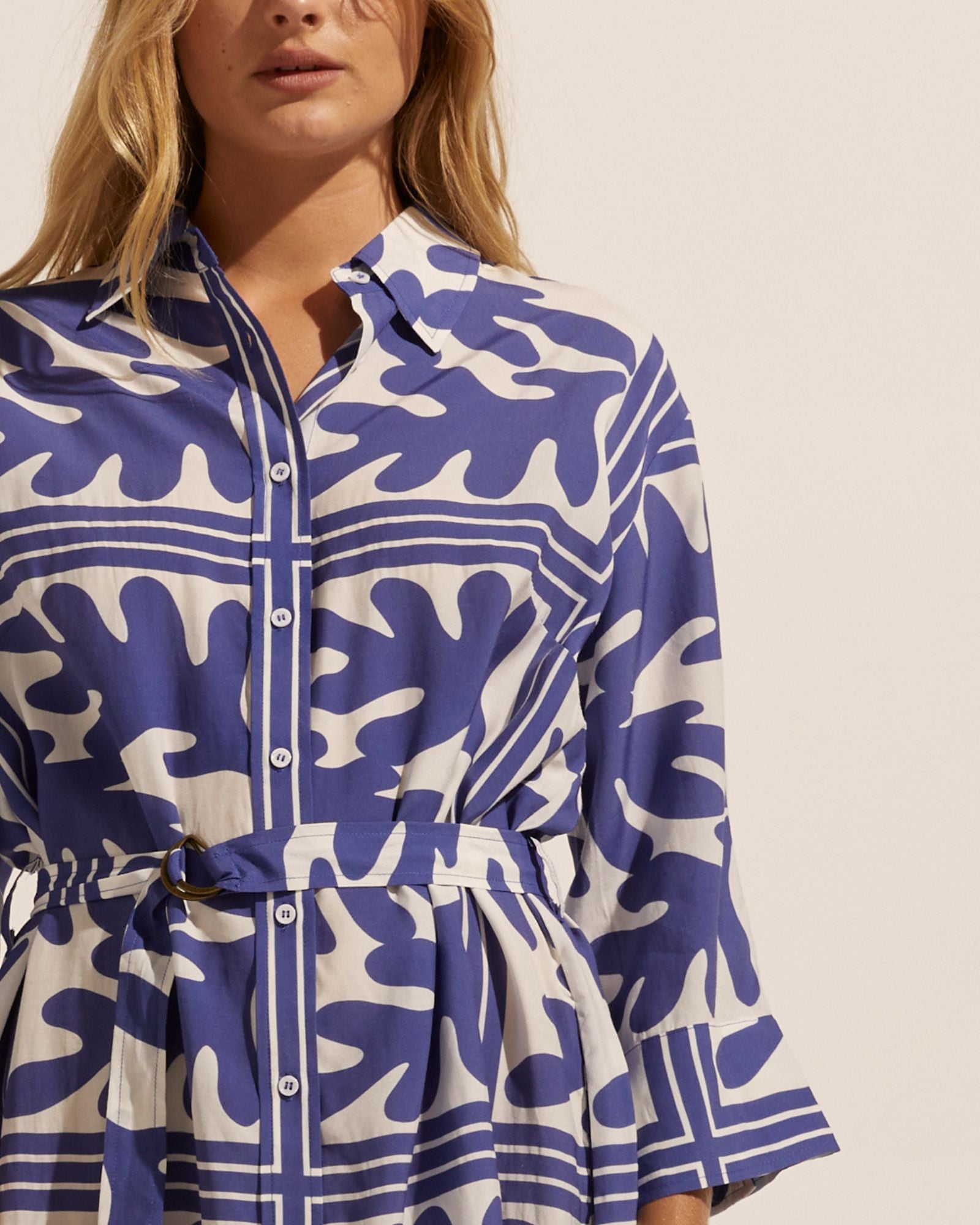 pinpoint dress - frond wave