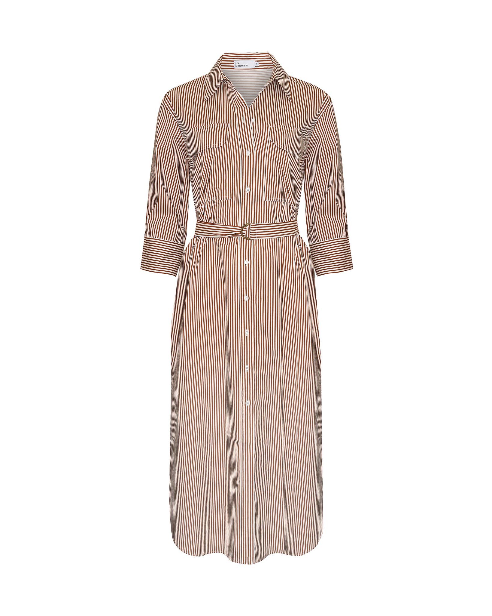 pinpoint dress - café stripe
