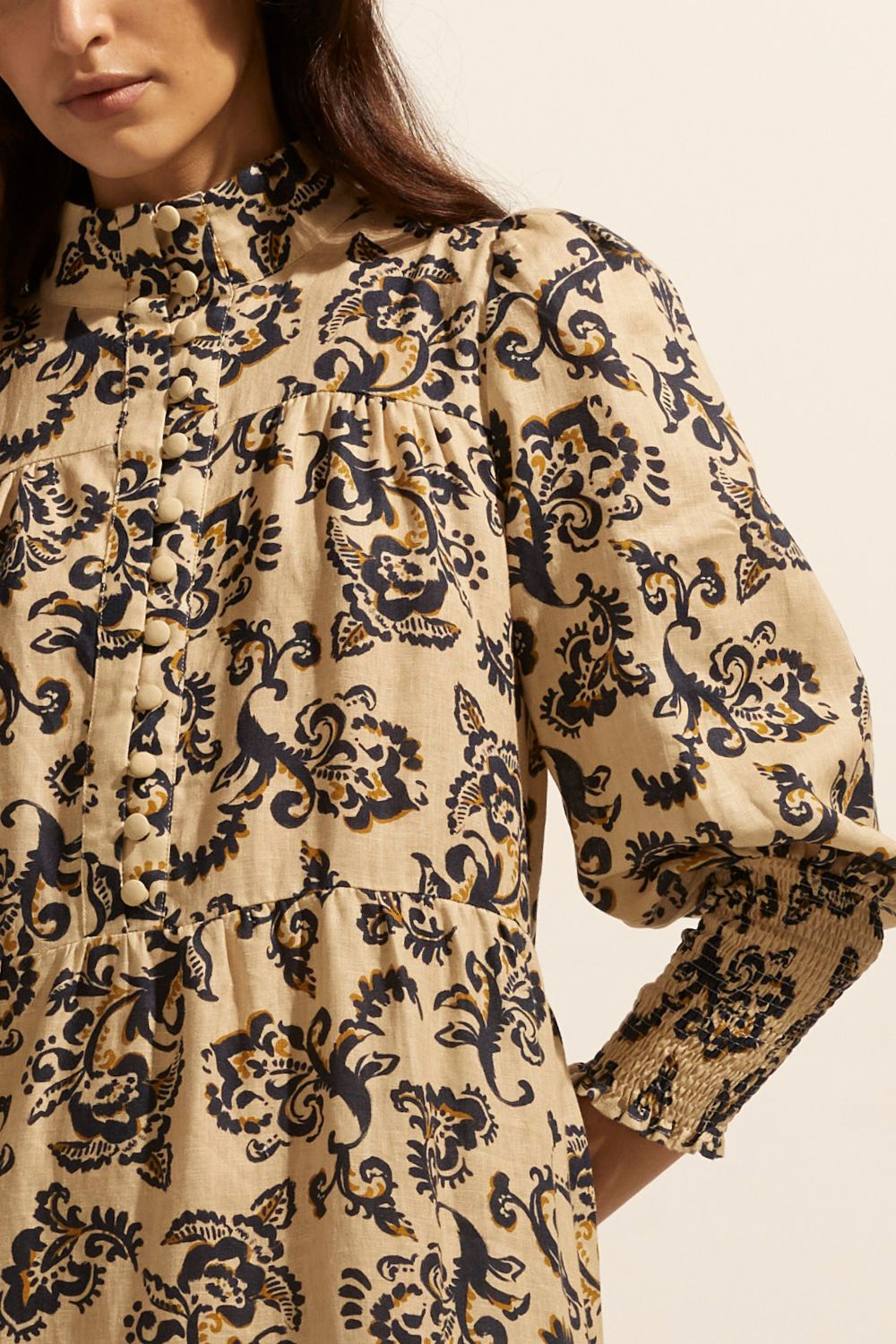Recruit dress - Ochre floral