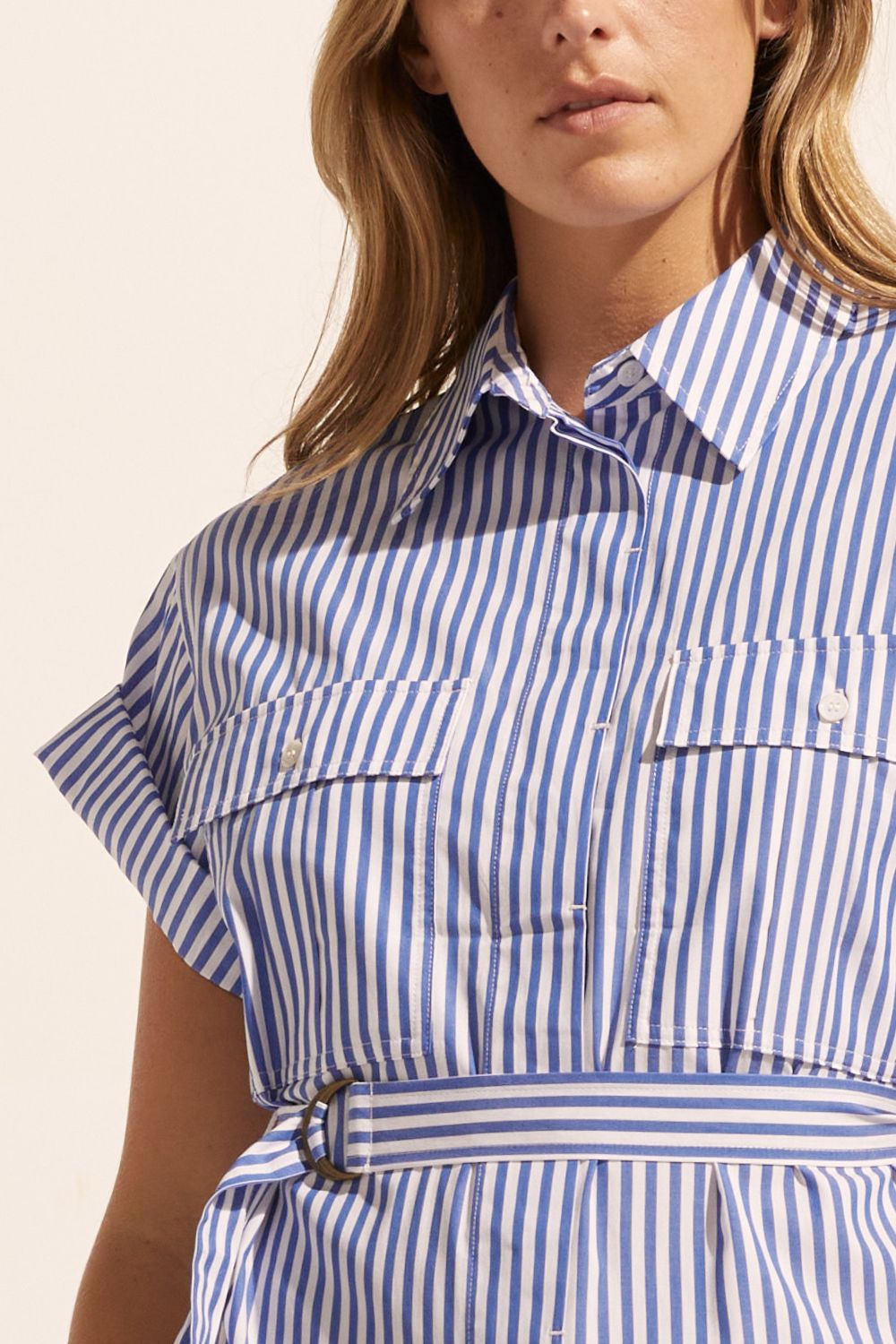 Rote Dress - cobalt stripe