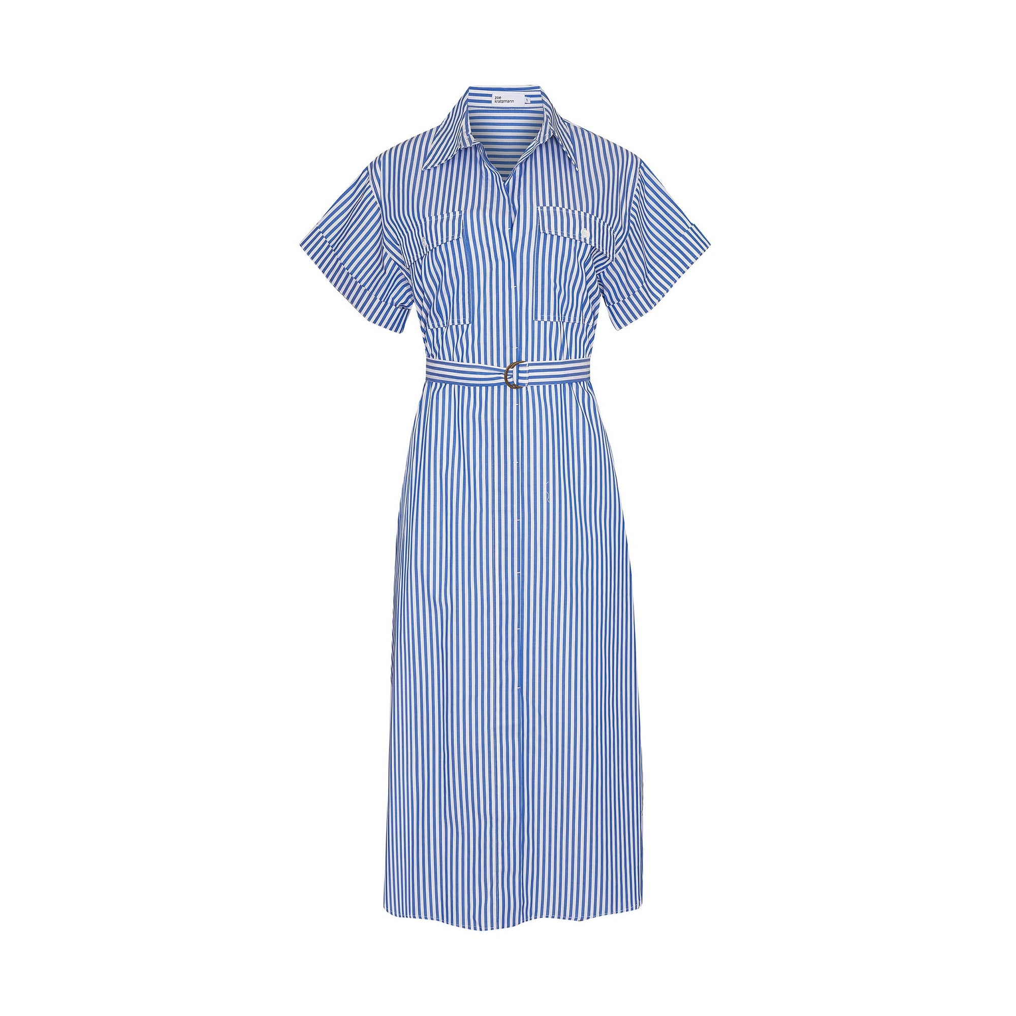 Rote Dress - cobalt stripe