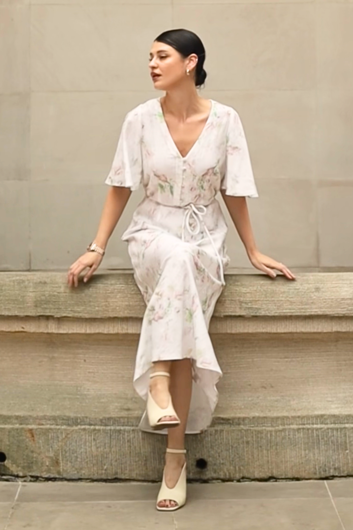 premier dress - painterly bloom|  zoe kratzmann| considered design