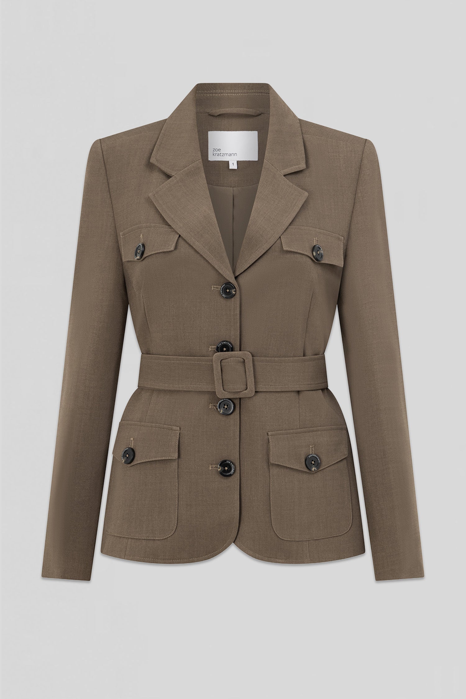 safari jacket - chocolate|  zoe kratzmann| considered design