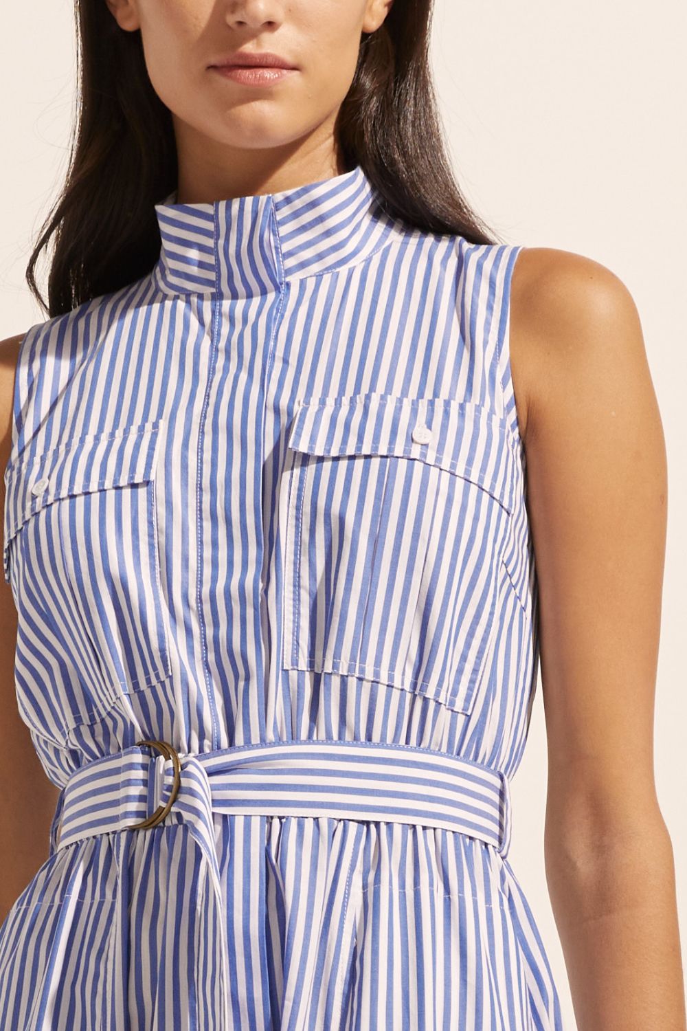 Snippet Dress - cobalt stripe