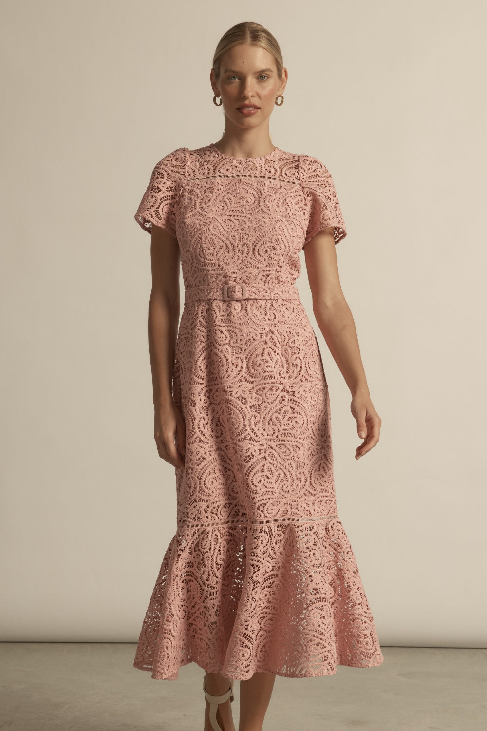 Sundown Lace Dress - petal swirl|  zoe kratzmann| considered design