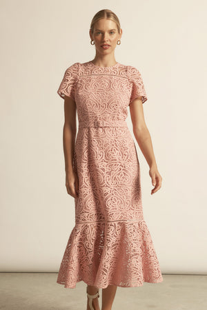 Sundown Lace Dress - petal swirl|  zoe kratzmann| considered design