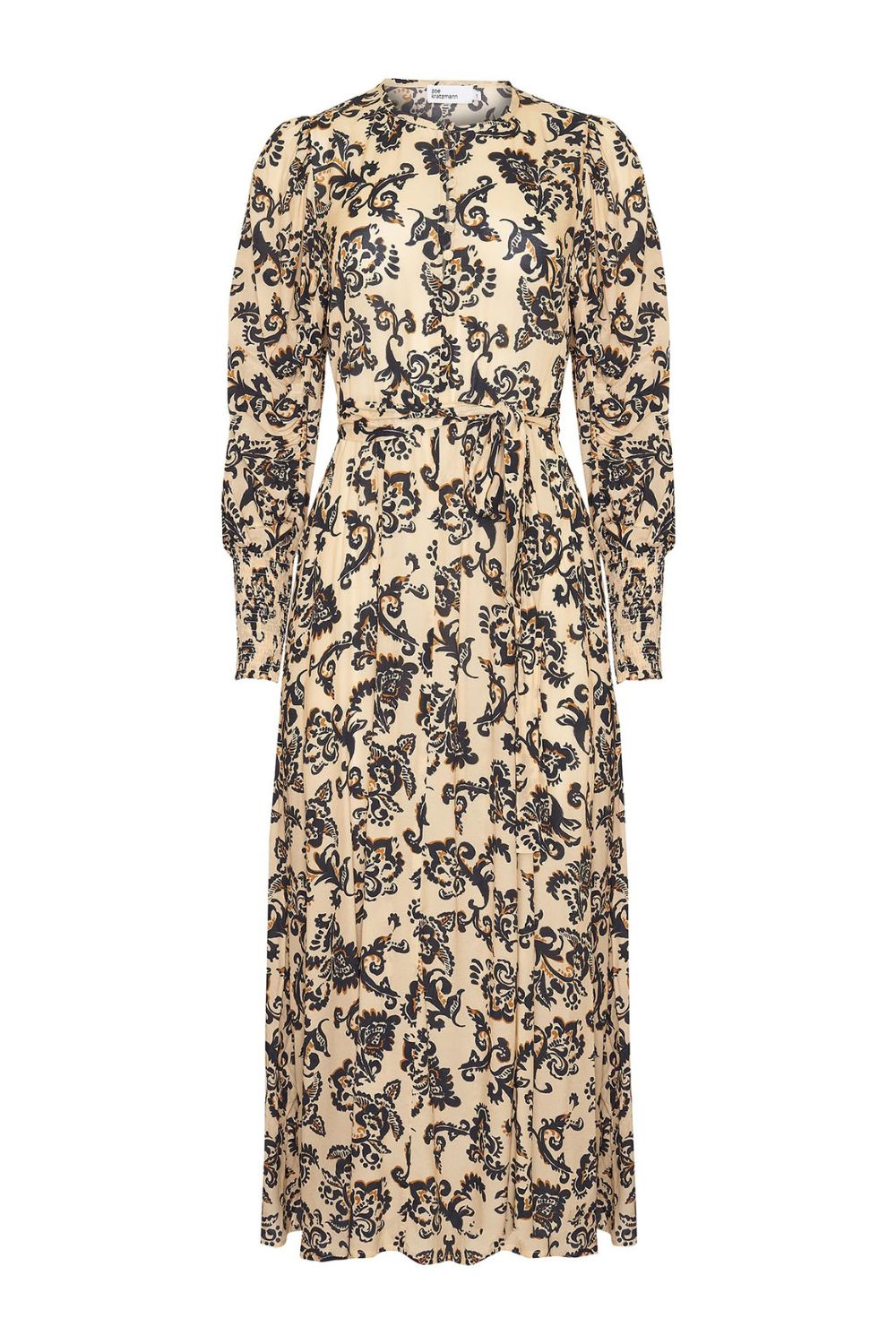 Tangent dress - Ochre floral