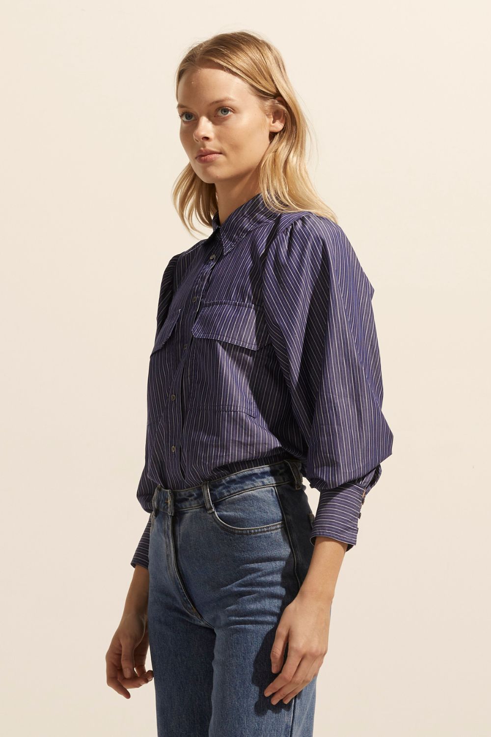 Underpin top - Yale stripe