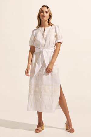 Unify Dress - Porcelain embroid