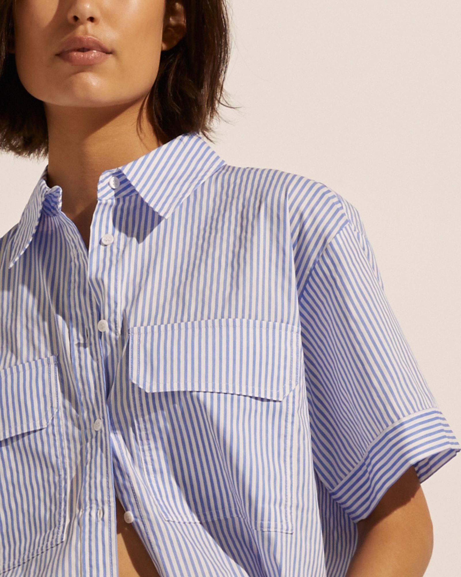 unite top - ocean stripe