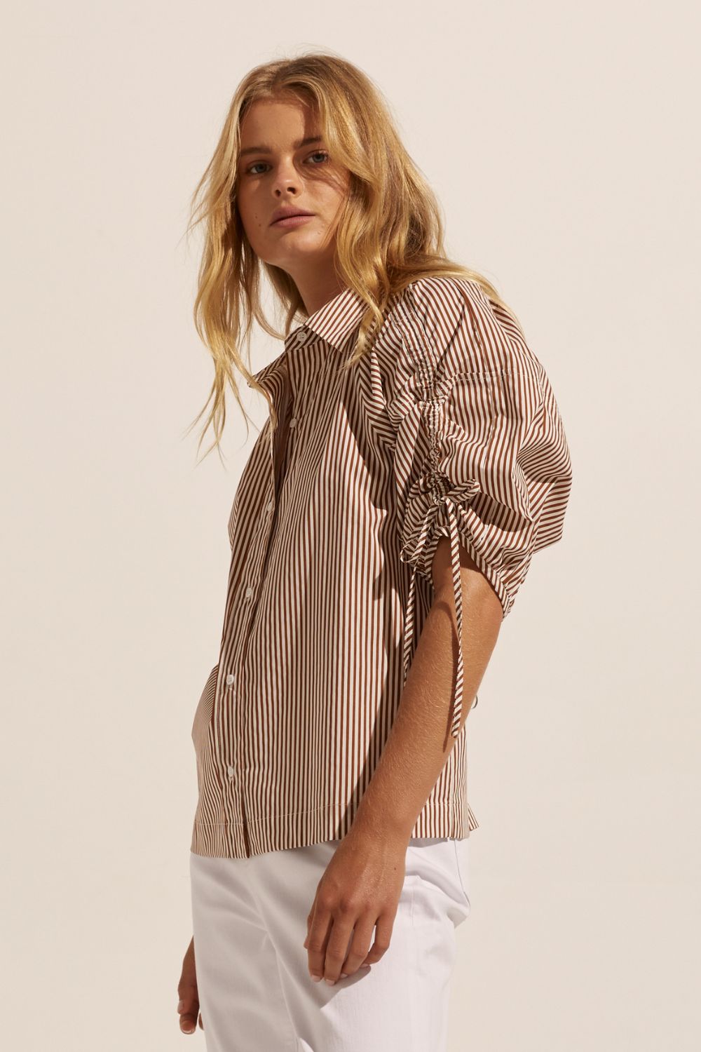 bond top - café stripe