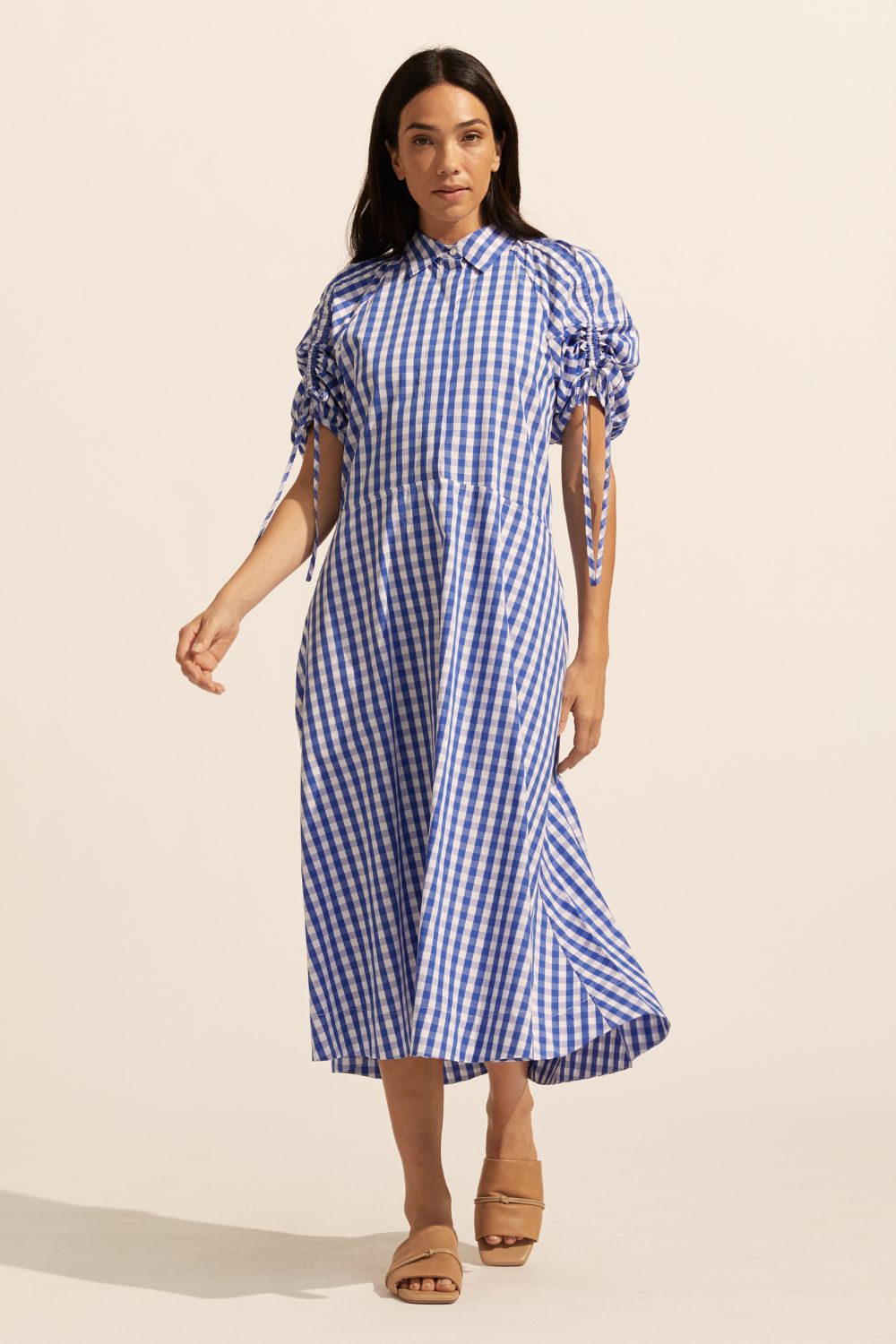 Urge dress - Azure gingham check