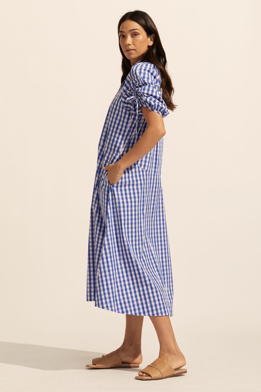 Urge dress - Azure gingham check