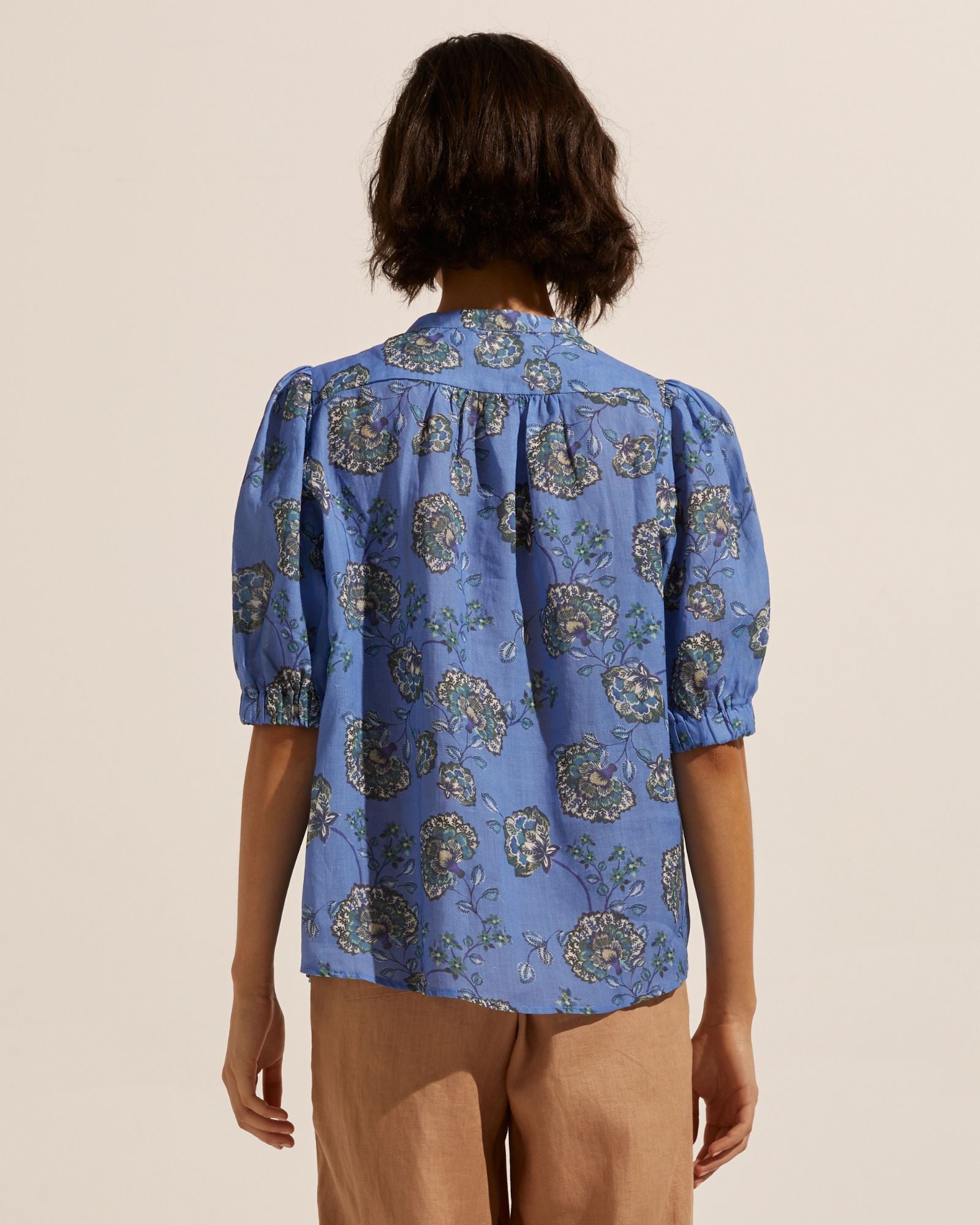 virtue top - azure botanic