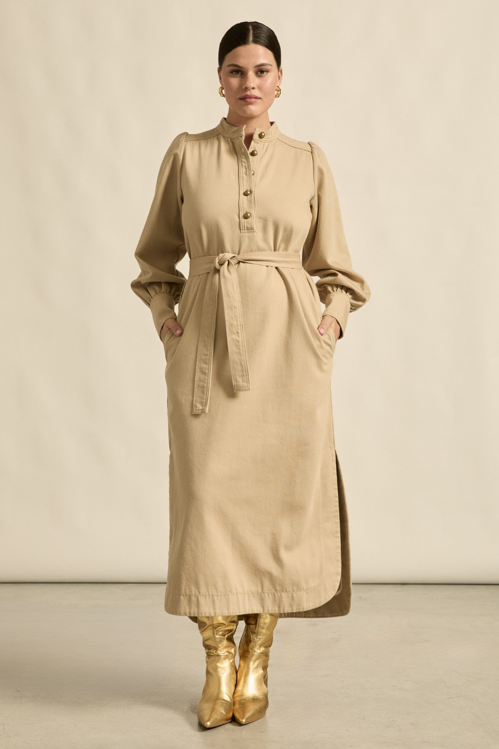 snapshot dress - stone