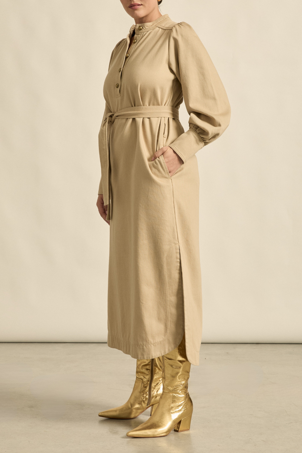 snapshot dress - stone