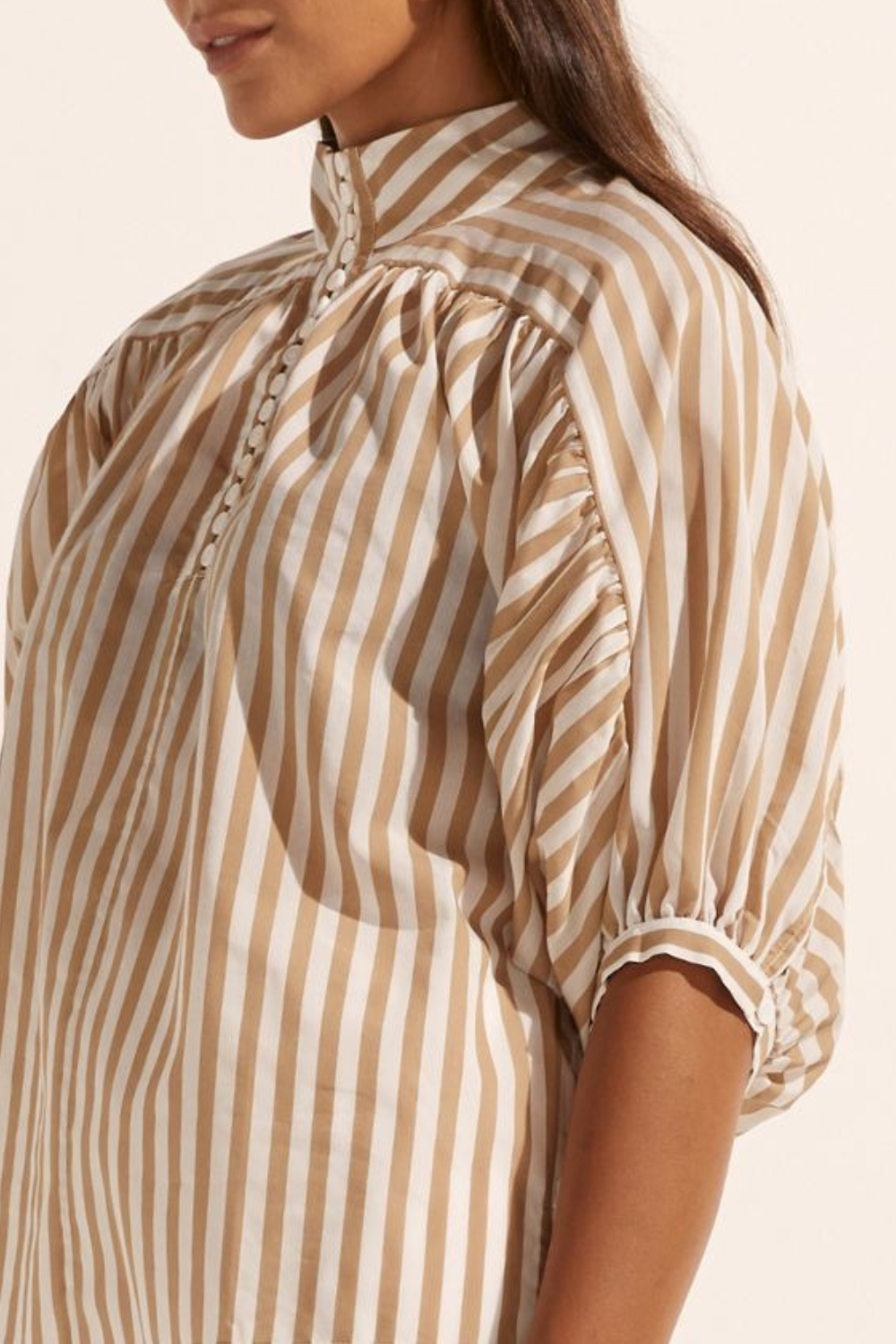 adage top - flax stripe
