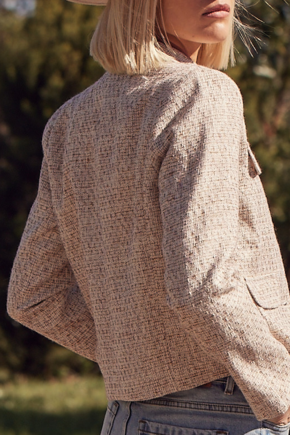 adjoin jacket - biscuit boucle