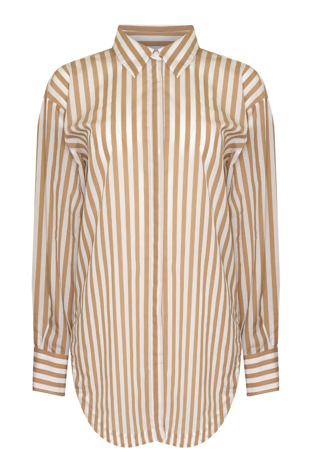agile top - flax stripe