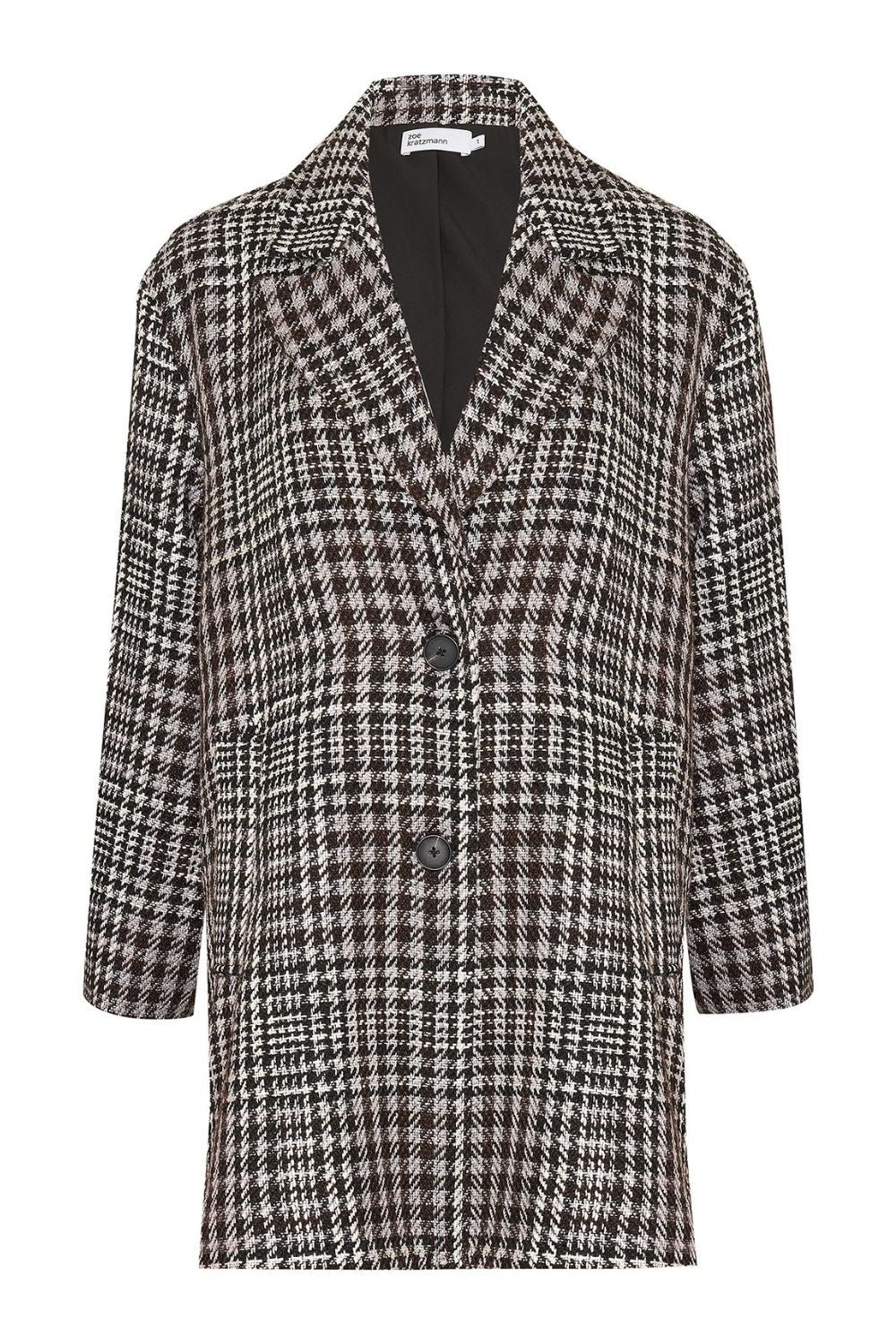 Alight coat - Check Bouclé