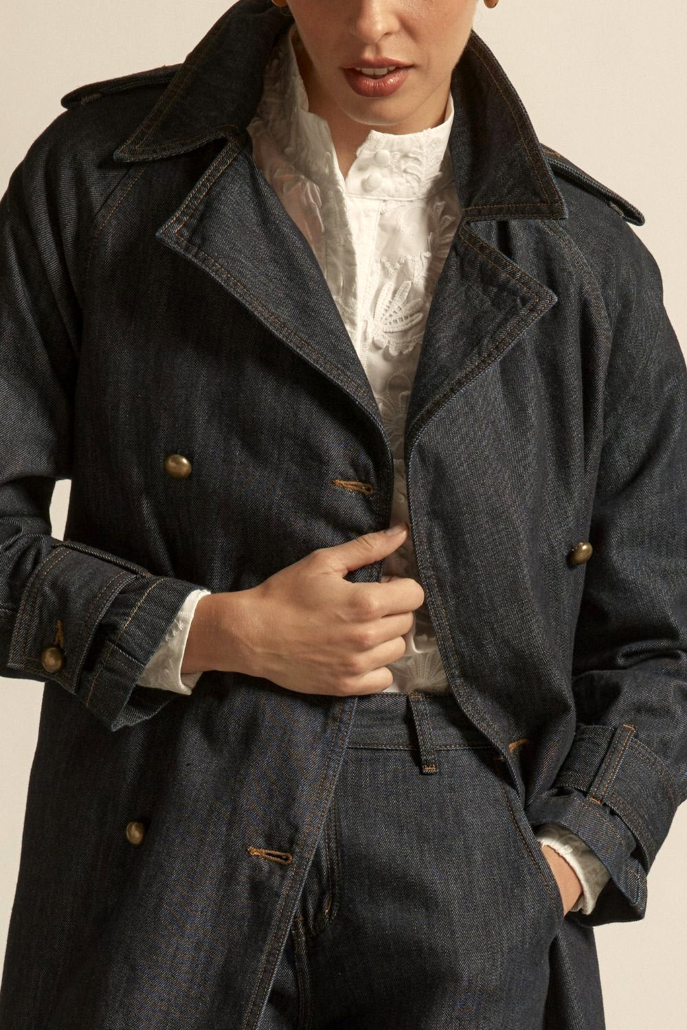 Alpine Coat - dark denim|  zoe kratzmann| considered design