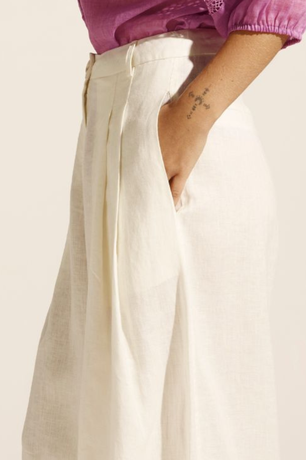 anchor pant - cream