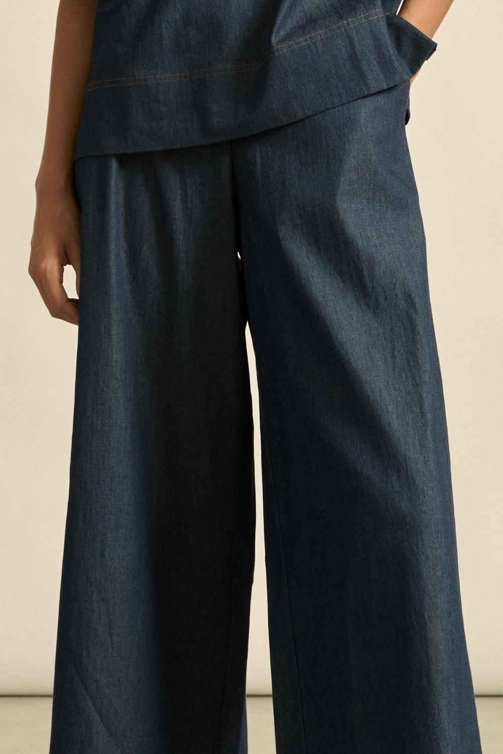astute pant - dark chambray|  zoe kratzmann| considered design