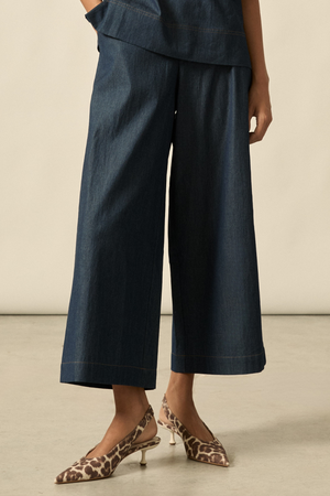 astute pant - dark chambray