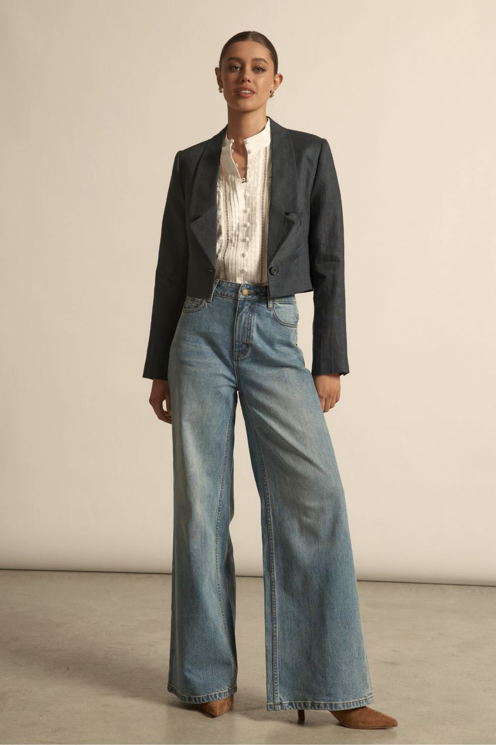 aura jean - mid denim