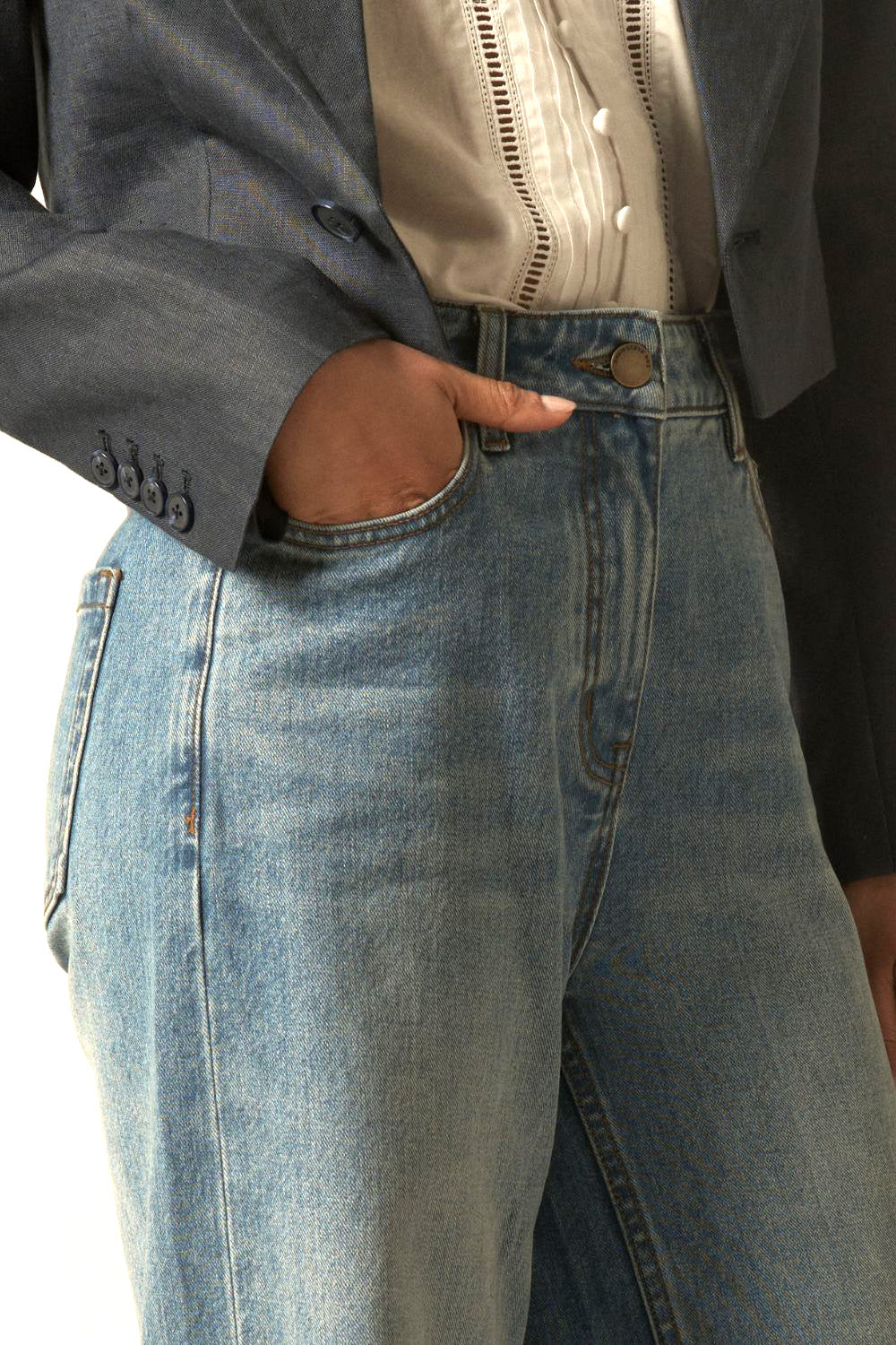 aura jean - mid denim