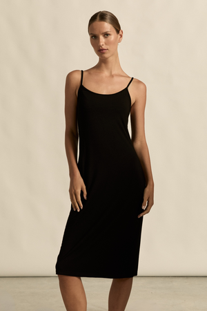 long cami dress - black