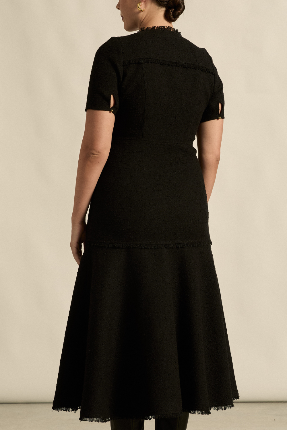 banter dress - black boucle