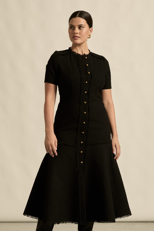 banter dress - black boucle
