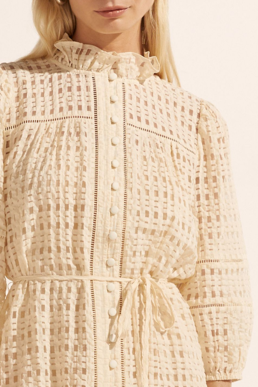 beacon dress - cream window
