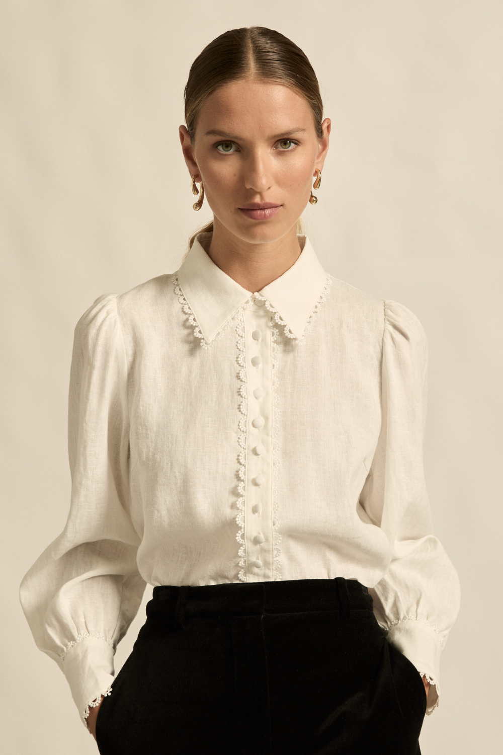 beckon top - cream