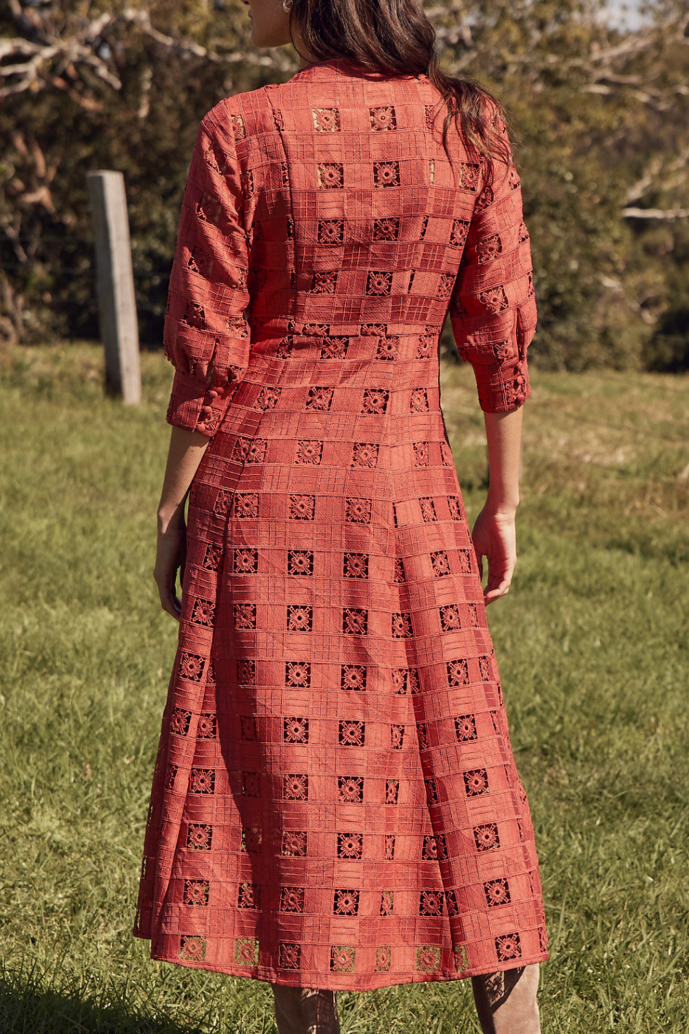 beguile dress - clay